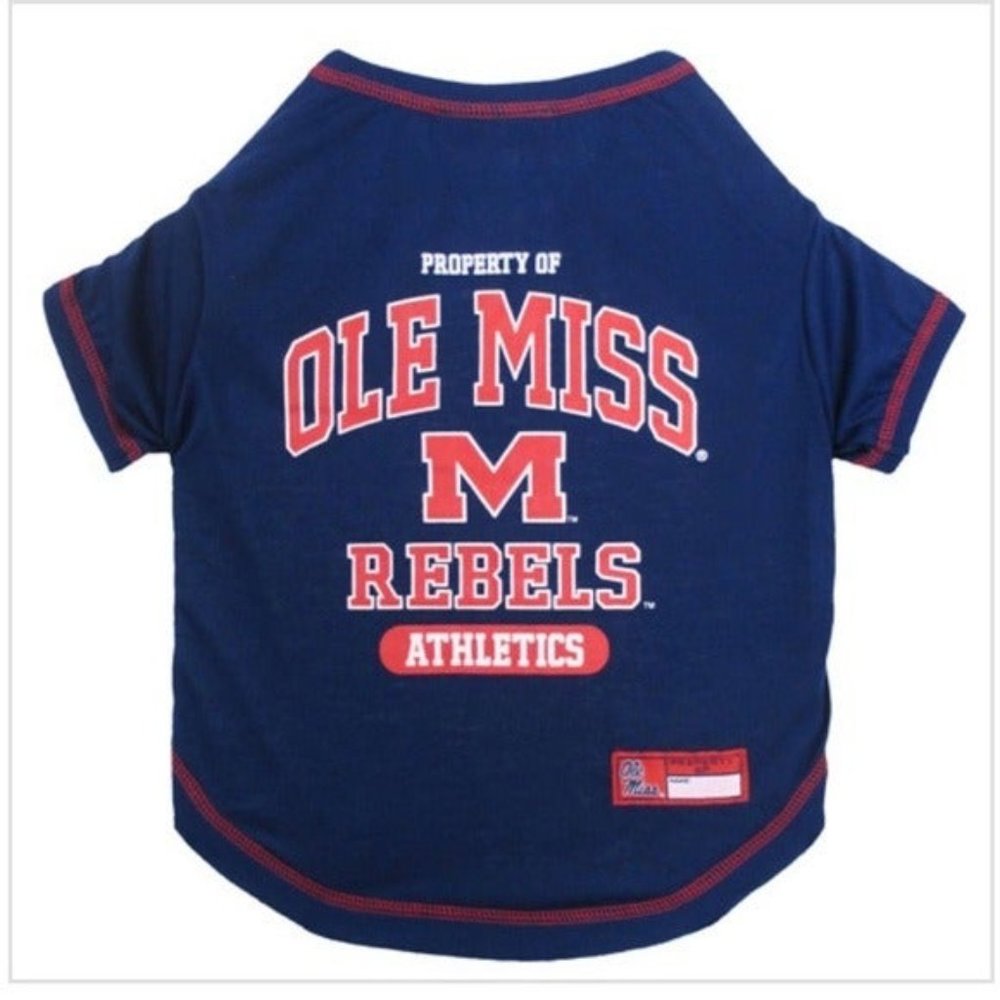 Ole Miss Mississippi Rebels NCAA Dog Tee Size Large